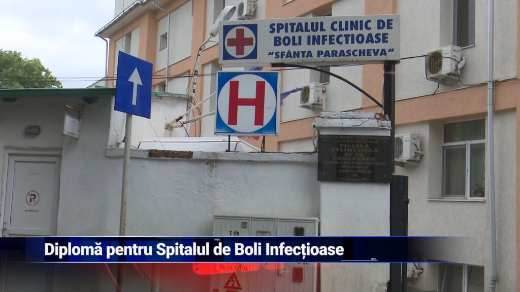 Diplomă pentru Spitalul de Boli Infecțioase
