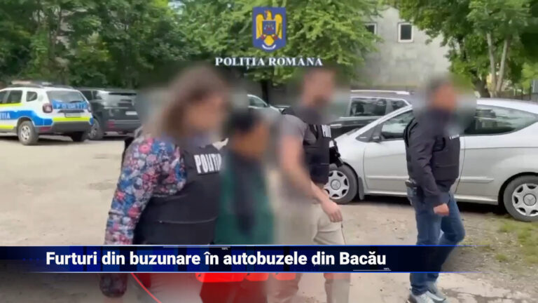 Furturi din buzunare în autobuzele din Bacău