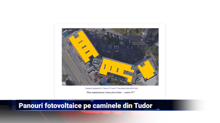 Panouri fotovoltaice pe căminele din Tudor