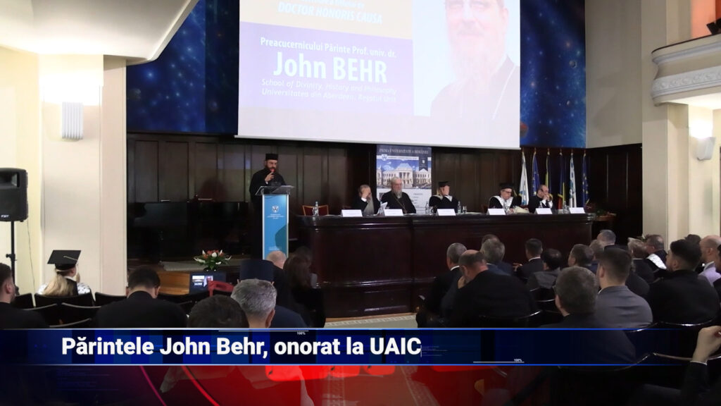 Părintele John Behr, onorat la UAIC
