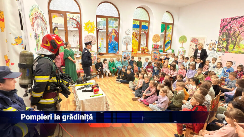 Pompieri la grădiniță