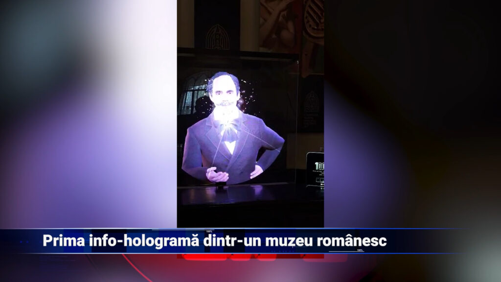 Prima info-hologramă dintr-un muzeu românesc