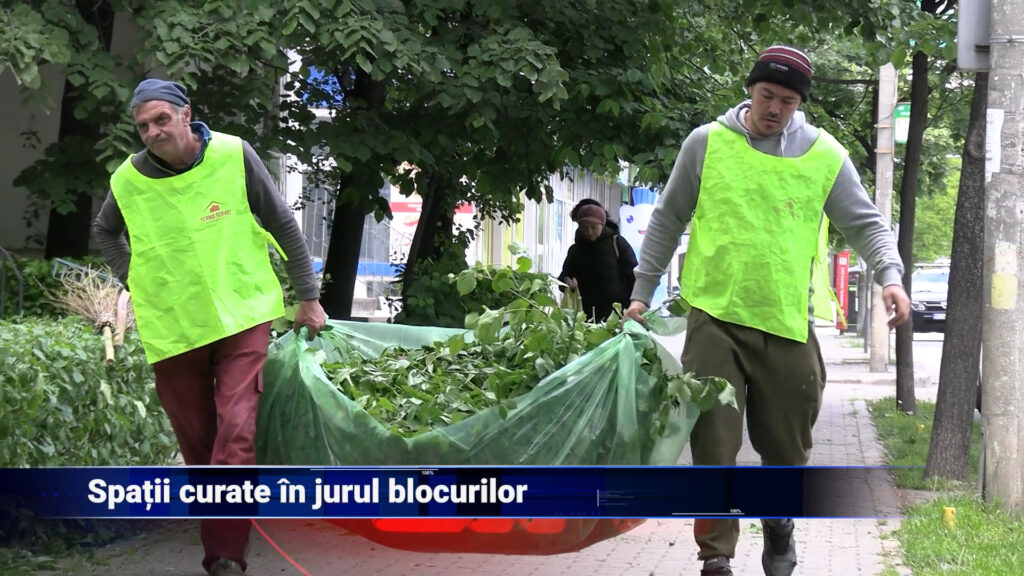 Spații curate în jurul blocurilor