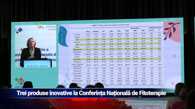 Trei produse inovative la Conferința Națională de Fitoterapie