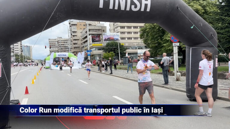 Color Run modifică transportul public în Iași