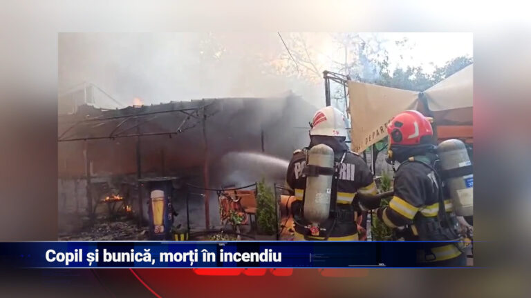 Copil și bunică, morți în incendiu
