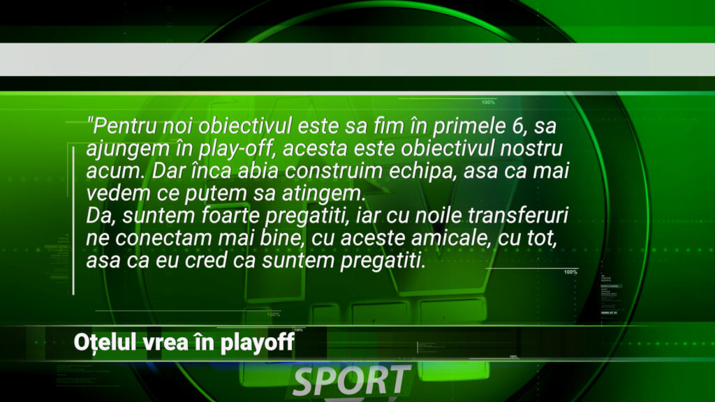 OȚELUL VREA ÎN PLAY-OFF