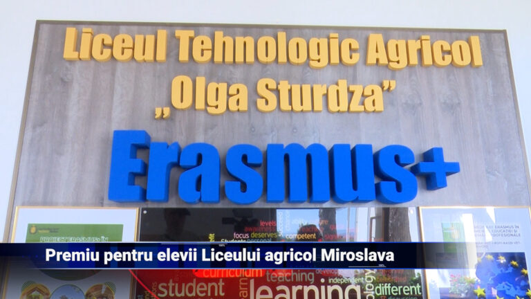 Premiu pentru elevii Liceului agricol Miroslava