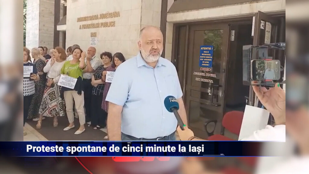 Proteste spontane de cinci minute la Iași