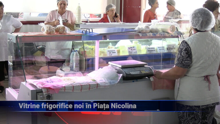 Vitrine frigorifice noi în Piața Nicolina