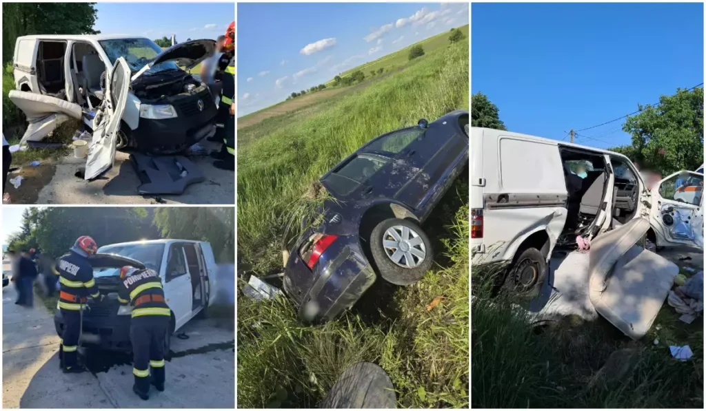 Suceava: 7 copii răniți în două accidente rutiere produse la scurt timp