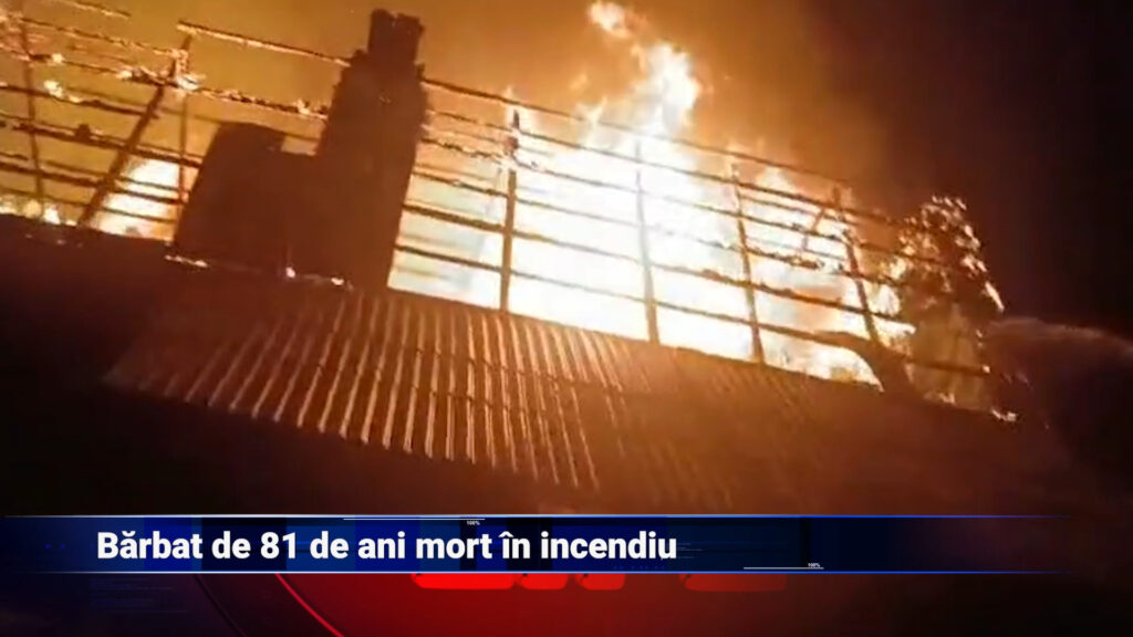 Bărbat de 81 de ani mort în incendiu