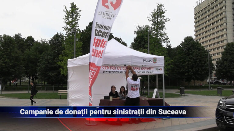 Campanie de donații pentru sinistrații din Suceava