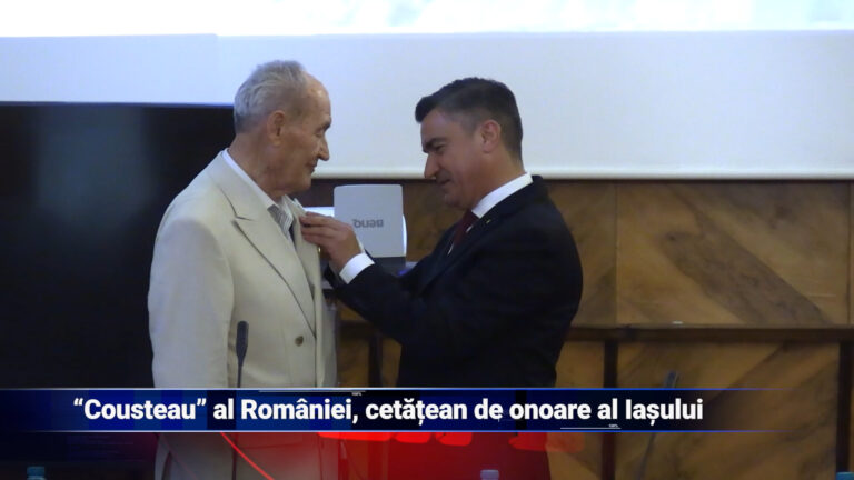 „Cousteau” al României, cetățean de onoare al Iașului