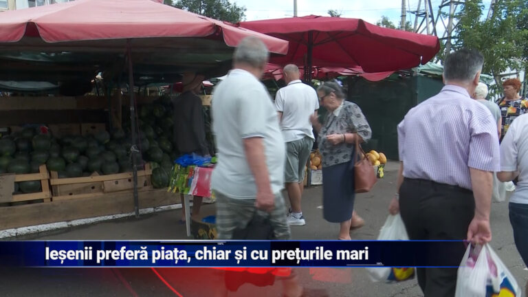 Ieșenii preferă piața, chiar și cu prețurile mari
