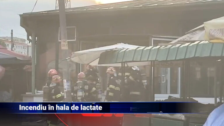 Incendiu în hala de lactate