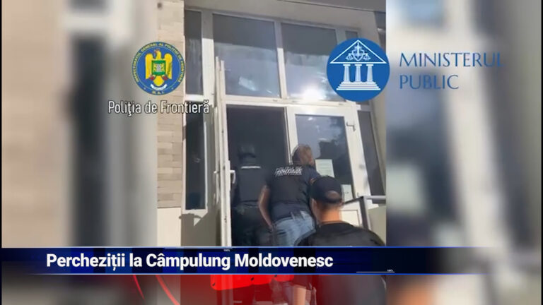 Percheziții la Câmpulung Moldovenesc