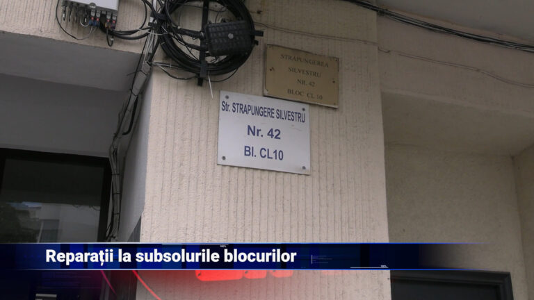 Reparații la subsolurile blocurilor