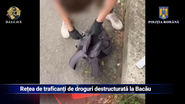 Rețea de traficanți de droguri destructurată la Bacău