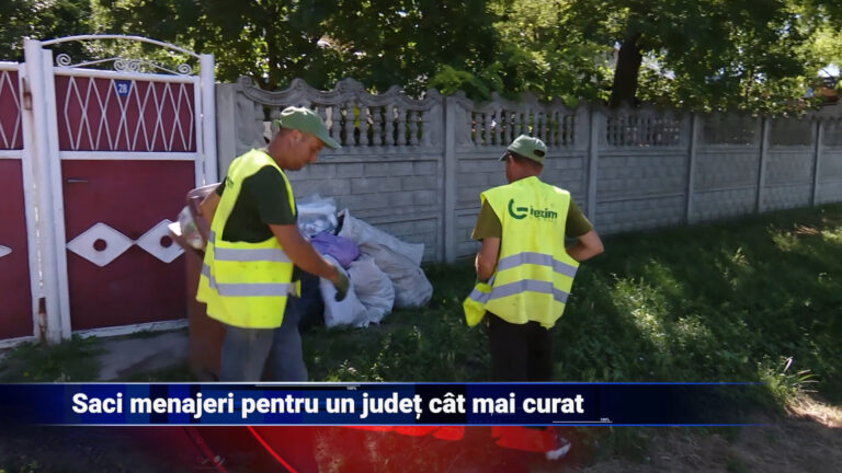 Saci menajeri pentru un județ cât mai curat
