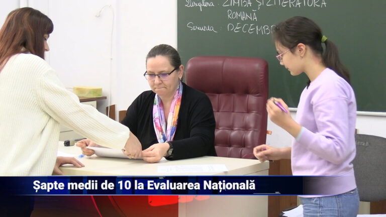 Șapte medii de 10 la Evaluarea Națională
