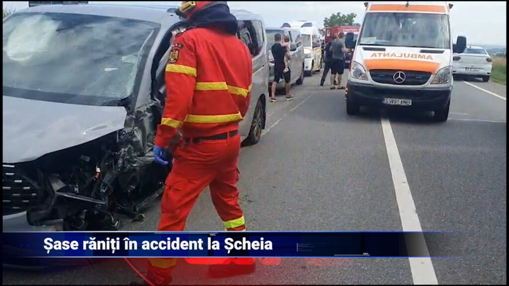 Șase răniți în accident la Scheia