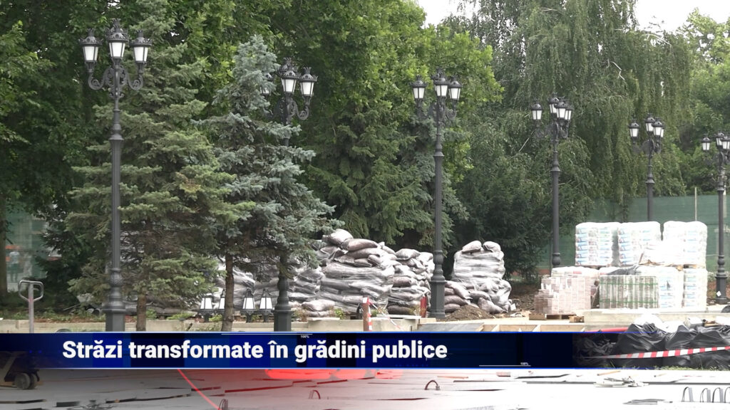 Străzi transformate în grădini publice