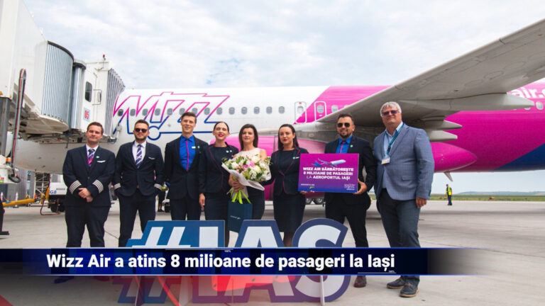 Wizz Air a atins 8 milioane de pasageri la Iași