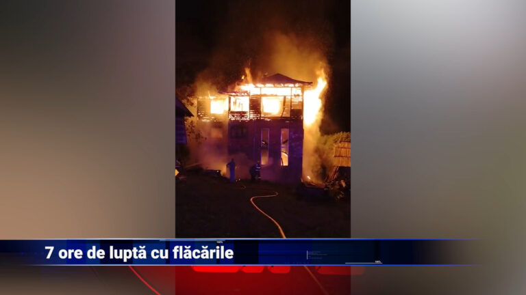 7 ore de luptă cu flăcările