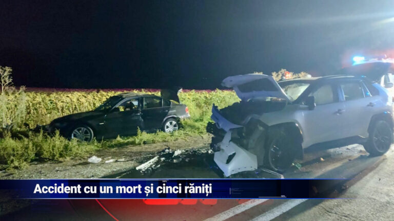 Accident cu un mort și cinci răniți