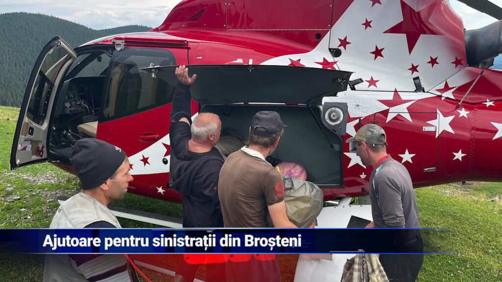 Ajutoare pentru sinistrații din Broșteni