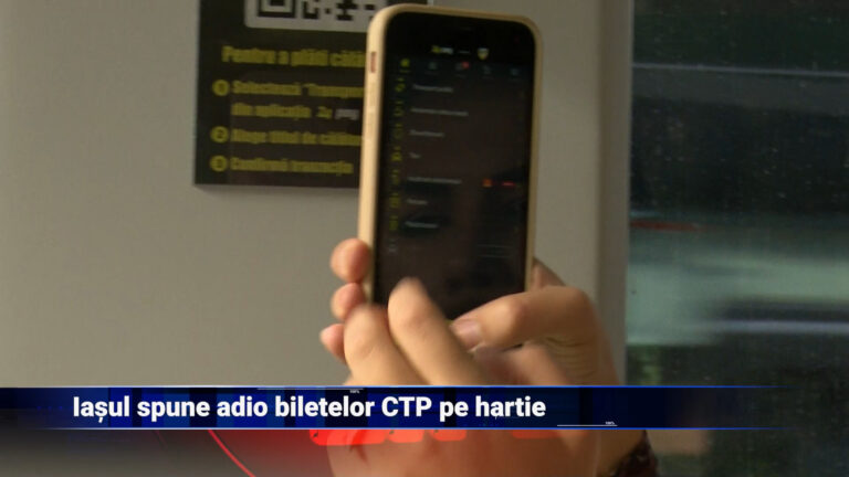 Iașul spune adio biletelor CTP pe hârtie