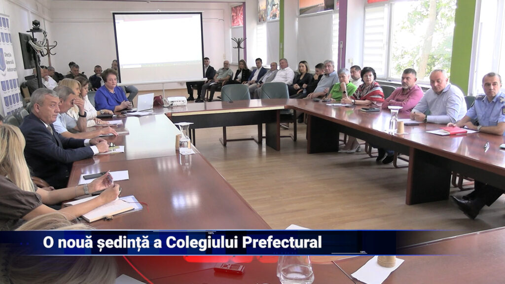 O nouă ședință a Colegiului Prefectural