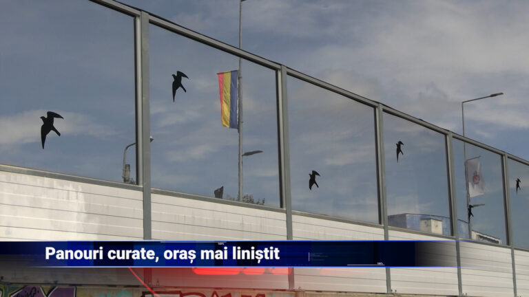 Panouri curate, oras mai linistit