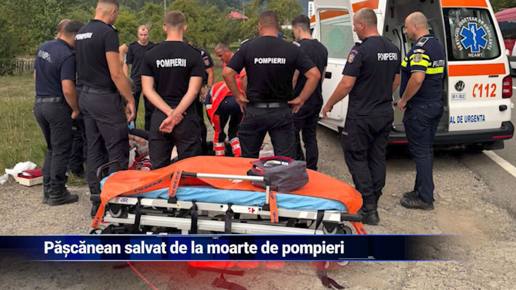 Pășcănean salvat de la moarte de pompieri