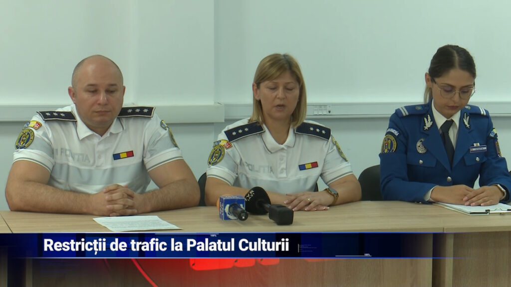 Restricții de trafic la Palatul Culturii