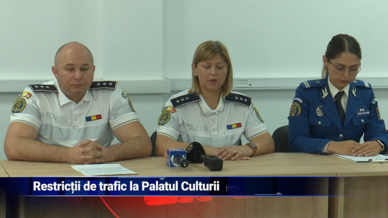 Restricții de trafic la Palatul Culturii