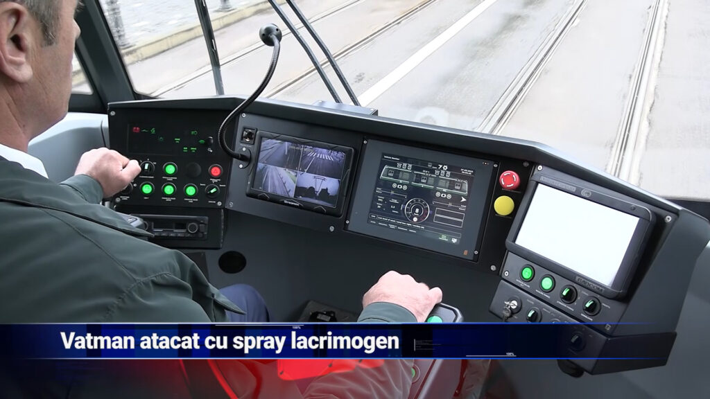 Vatman atacat cu spray lacrimogen