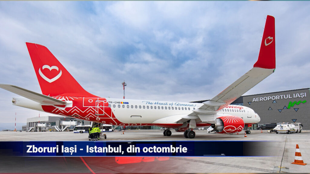 Zboruri Iași-Istanbul, din octombrie