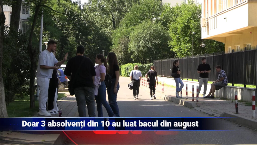Doar 3 absolvenți din 10 au luat bacul din august
