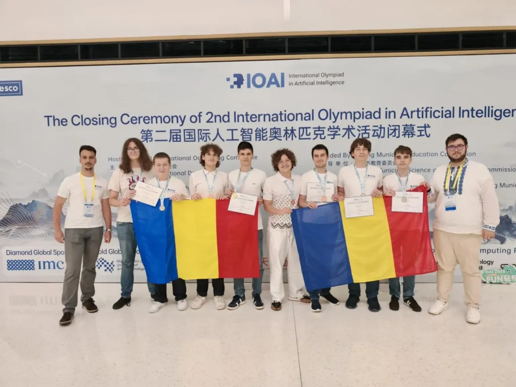 Iașiul, pe podium la Olimpiada Internațională de AI! Medalie de bronz pentru un elev de la Colegiul Național