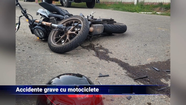 Accidente grave cu motociclete