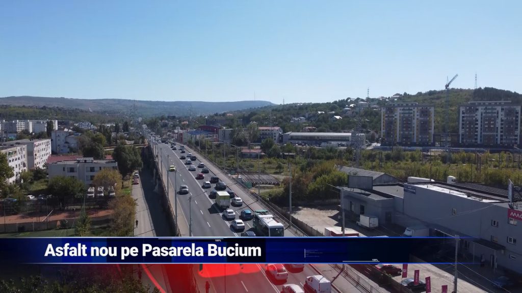 Asfalt nou pe Pasarela Bucium