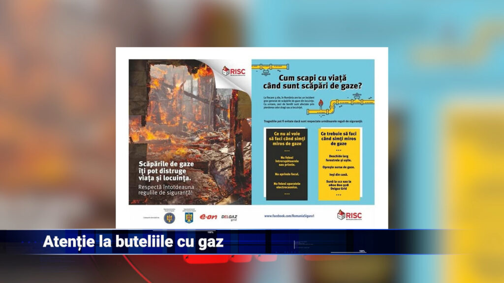 Atenție la buteliile cu gaz