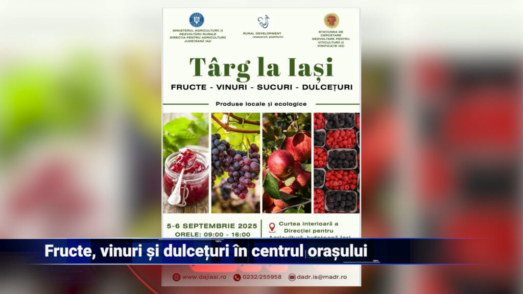 Fructe, vinuri și dulcețuri în centrul orașului