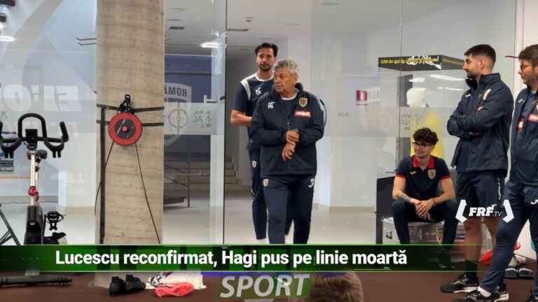 LUCESCU RECONFIRMAT, HAGI PUS PE LINIE MOARTĂ