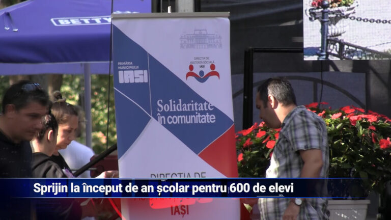 Sprijin la început de an școlar pentru 600 de elevi