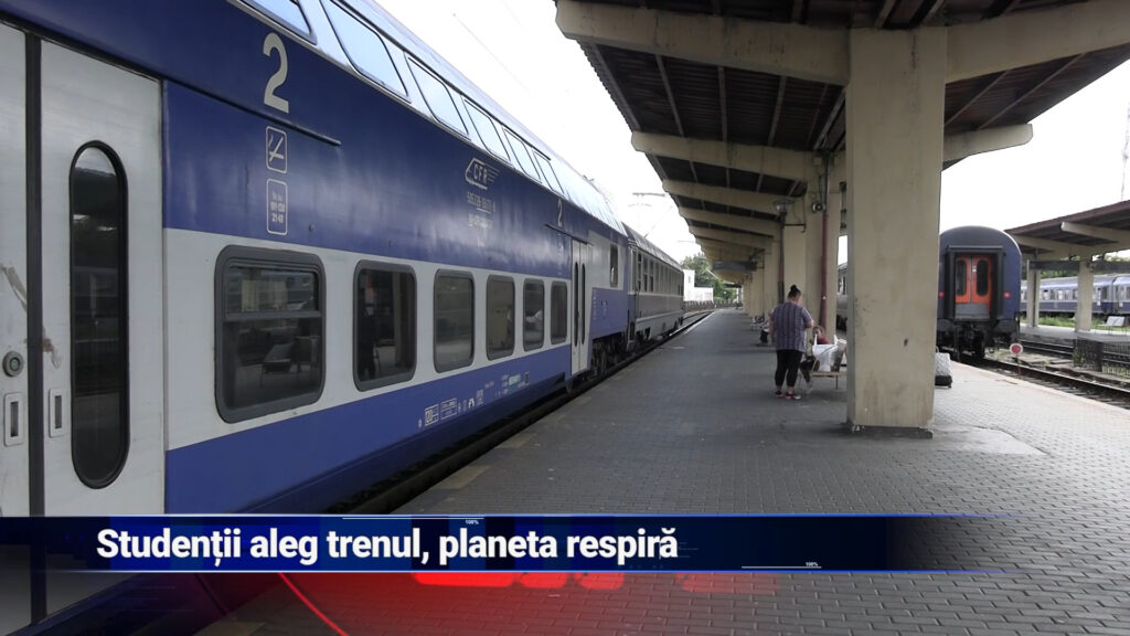Studenții aleg trenul, planeta respiră