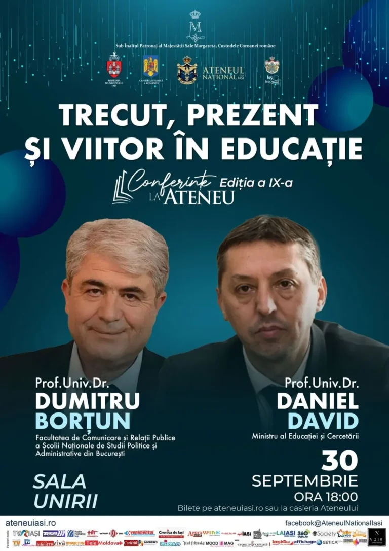 Seria de conferințe de toamnă de la Ateneul Național din Iași, plină de nume mari