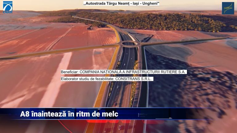 A8 înaintează în ritm de melc